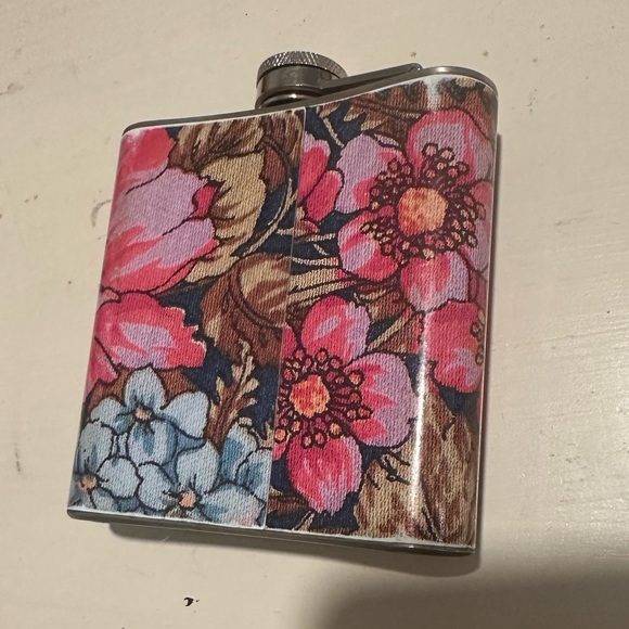 Stainless steel floral flask - Picture 7 of 9